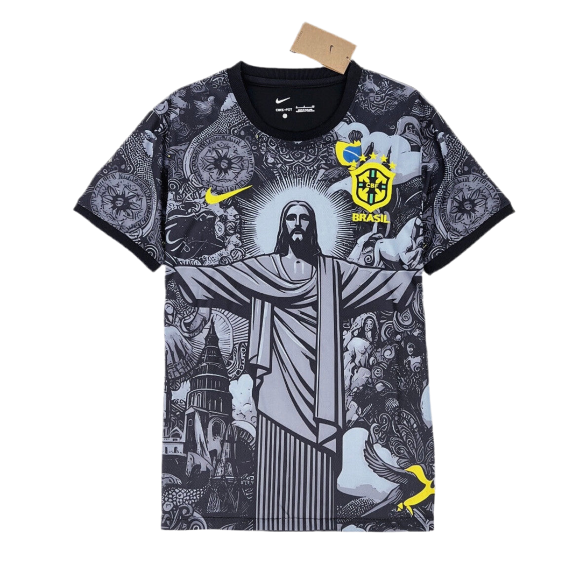 Brazil Jesus Christ The Redeemer Jersey Kit Special Edition Shirt brazil-jesus-christ-the-redeemer-jersey-kit-special-edition-shirt