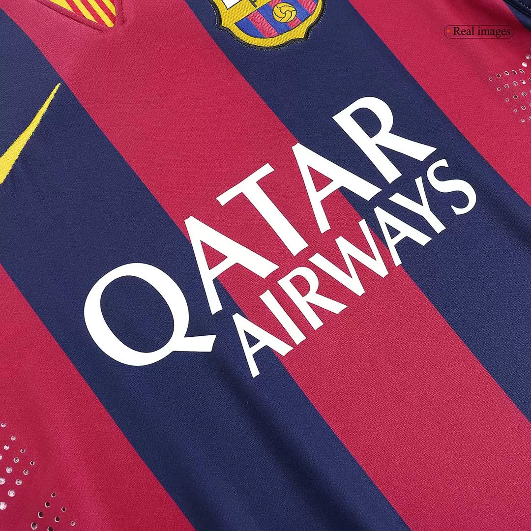 NEYMAR JR #11 Barcelona Retro Jersey Home Soccer Shirt 2014/15