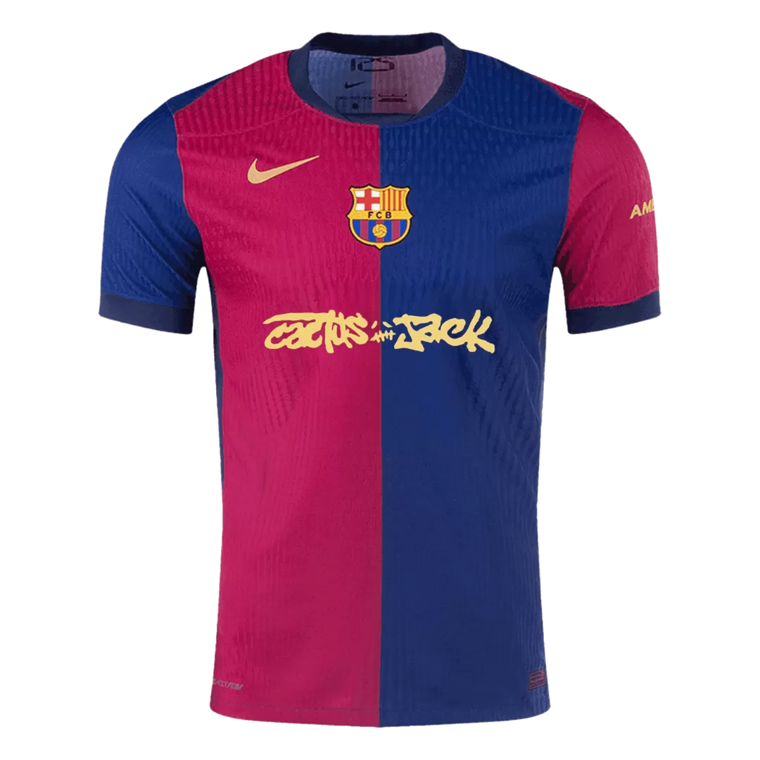 Authentic Barcelona Home Shirt 2024/25 TRAVIS SCOTT