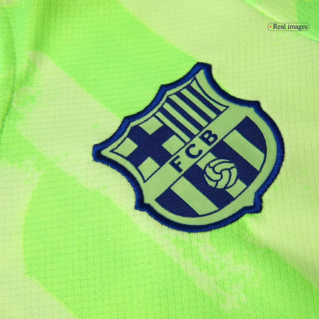 Kids Barcelona Custom Third Away Soccer Kits 2024/25 UCL