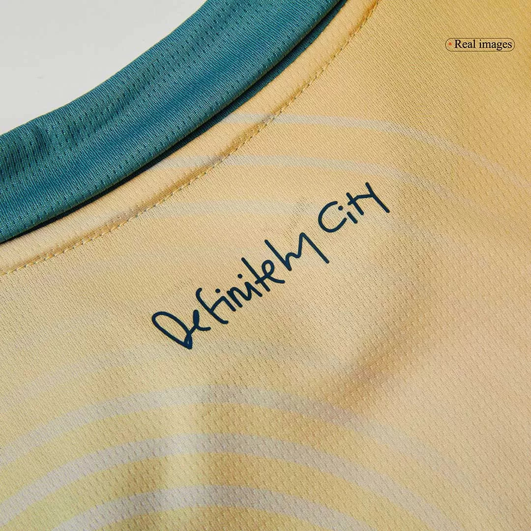 Kids Manchester City Fourth Away Soccer Kits 2024/25 UCL