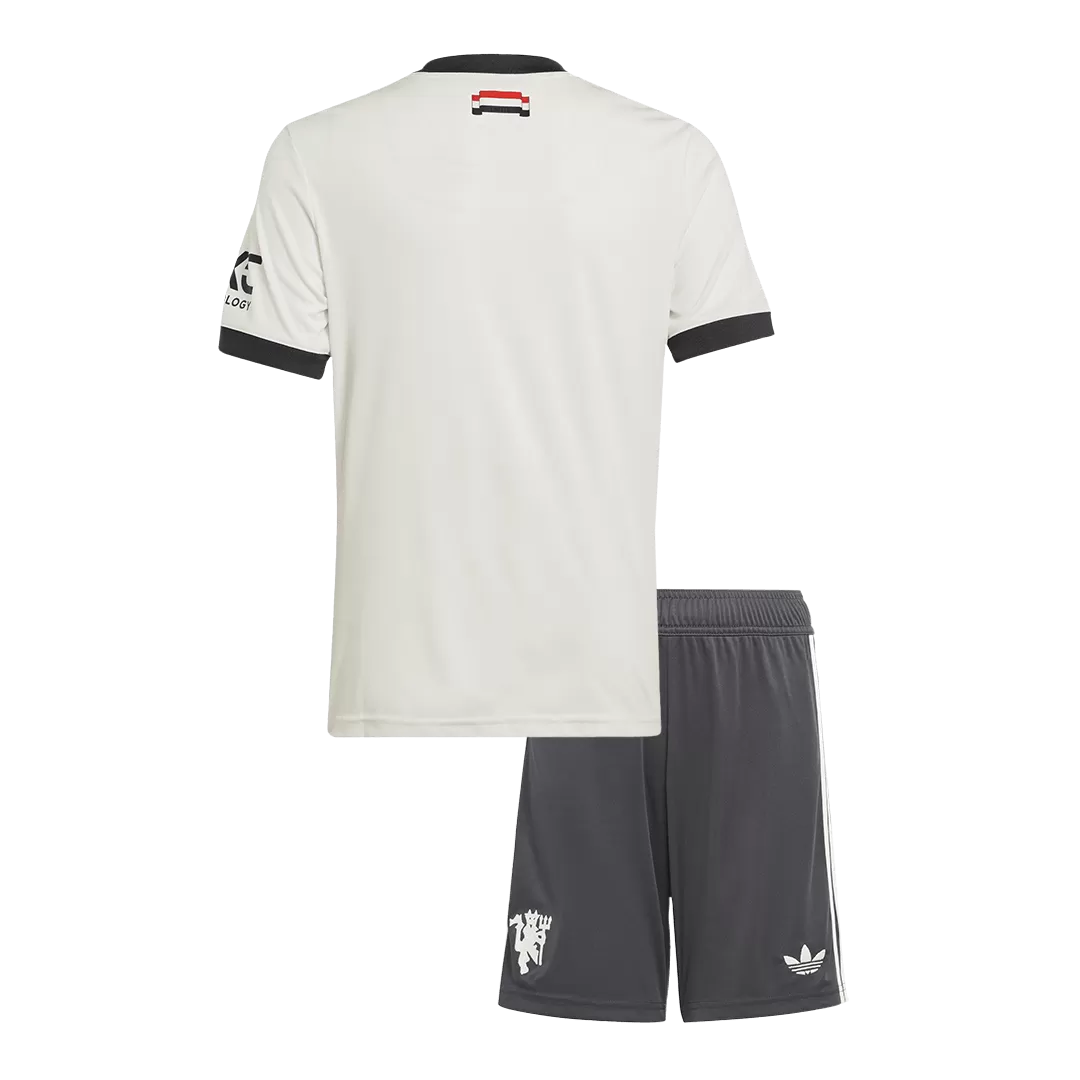 Kids Manchester United Third Away Soccer Kits 2024/25