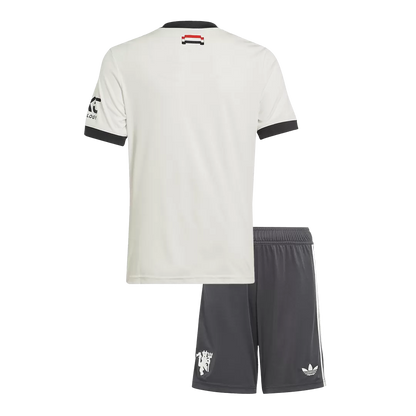 Kids Manchester United Third Away Soccer Kits 2024/25