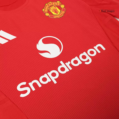 Authentic Manchester United Home Shirt 2024/25