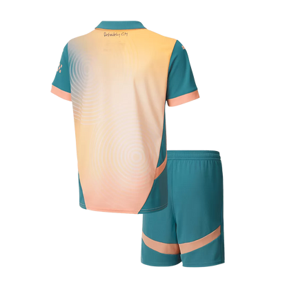 Kids Manchester City Fourth Away Soccer Kits 2024/25 UCL