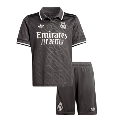 Kids Real Madrid Third Away Soccer Kits 2024/25