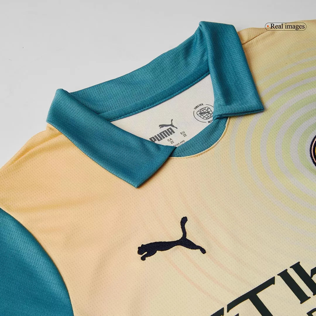 Kids Manchester City Fourth Away Soccer Kits 2024/25 UCL