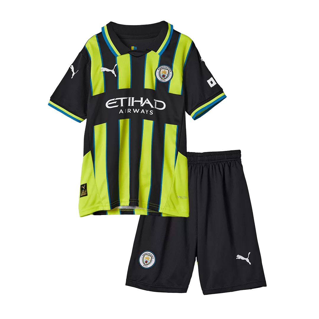 Kids Manchester City Away Soccer Kits 2024/25