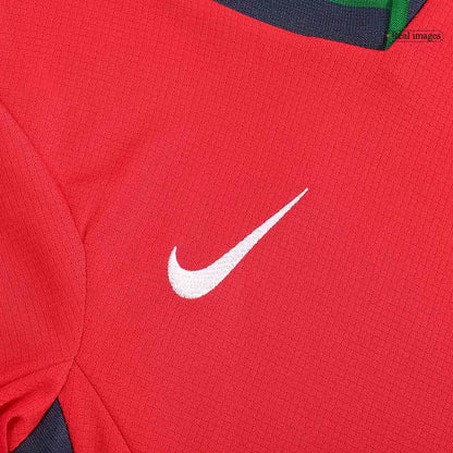 Kids Portugal Home Soccer Kits 2024