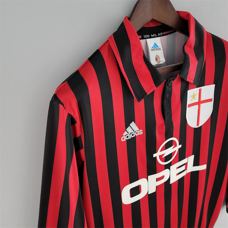 Retro Long Sleeve 99/00 AC Milan home