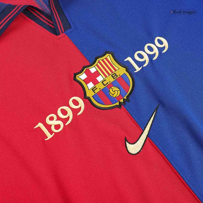 Barcelona Retro Jersey Home Soccer Shirt 1999/00