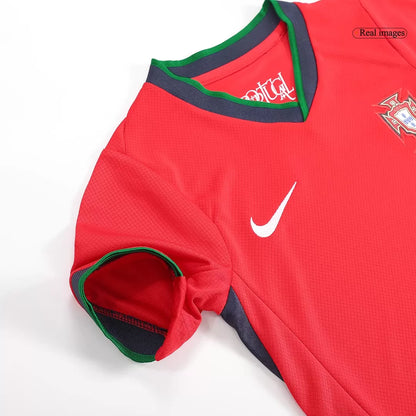 Kids Portugal Home Soccer Kits 2024