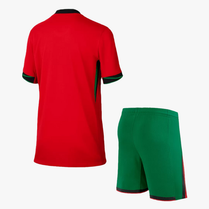 Kids Portugal Home Soccer Kits 2024