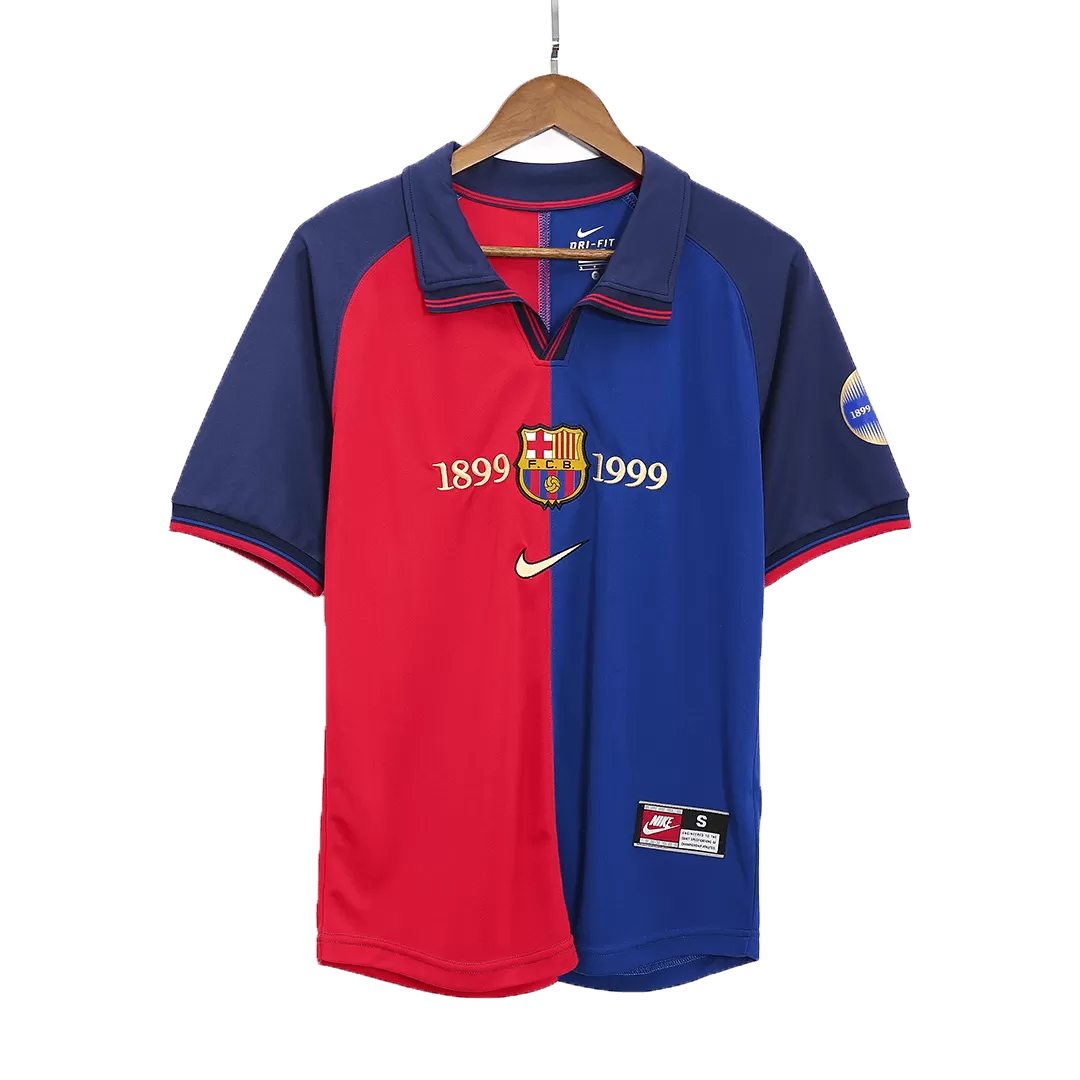 Barcelona Retro Jersey Home Soccer Shirt 1999/00