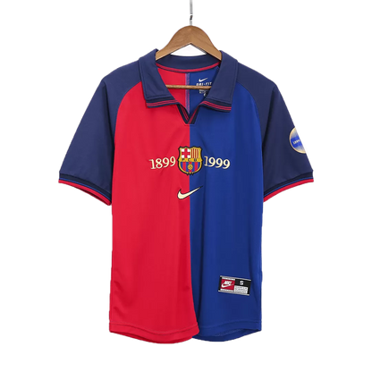 Barcelona Retro Jersey Home Soccer Shirt 1999/00