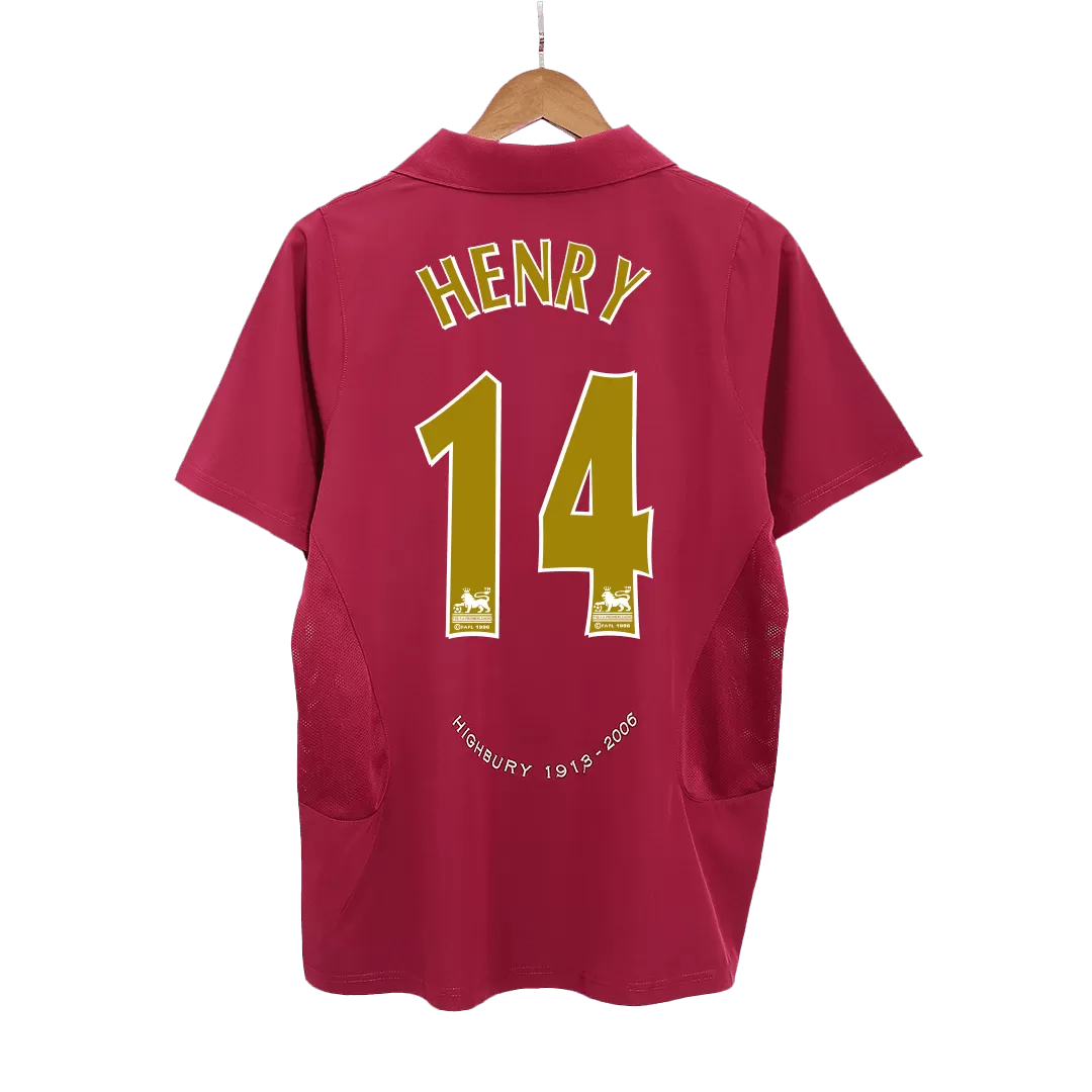 HENRY #14 Arsenal Retro Jersey Home Soccer Shirt 2005/06