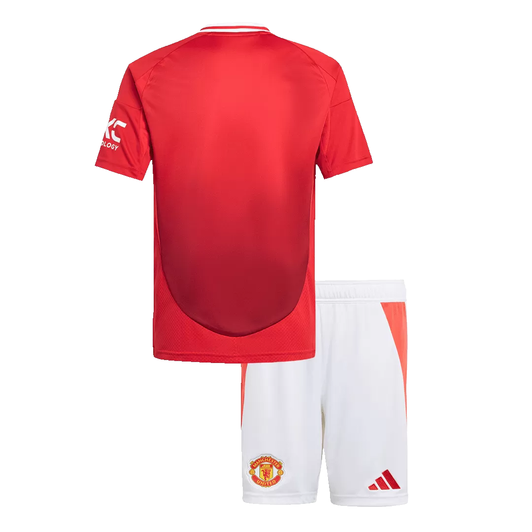 Kids Manchester United Home Soccer Kits 2024/25