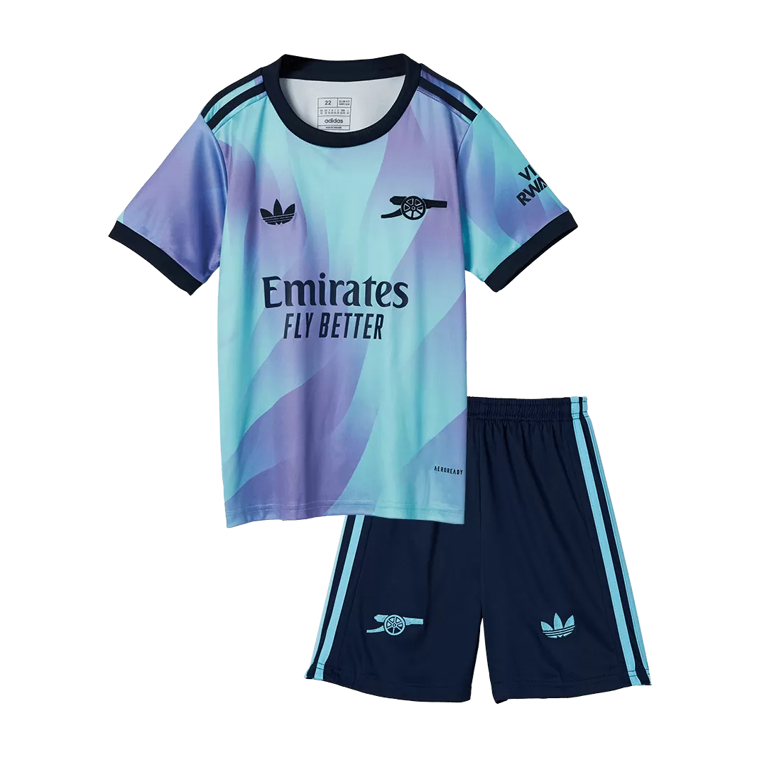 Kids Arsenal Third Away Soccer Kits 2024/25