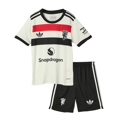 Kids Manchester United Third Away Soccer Kits 2024/25