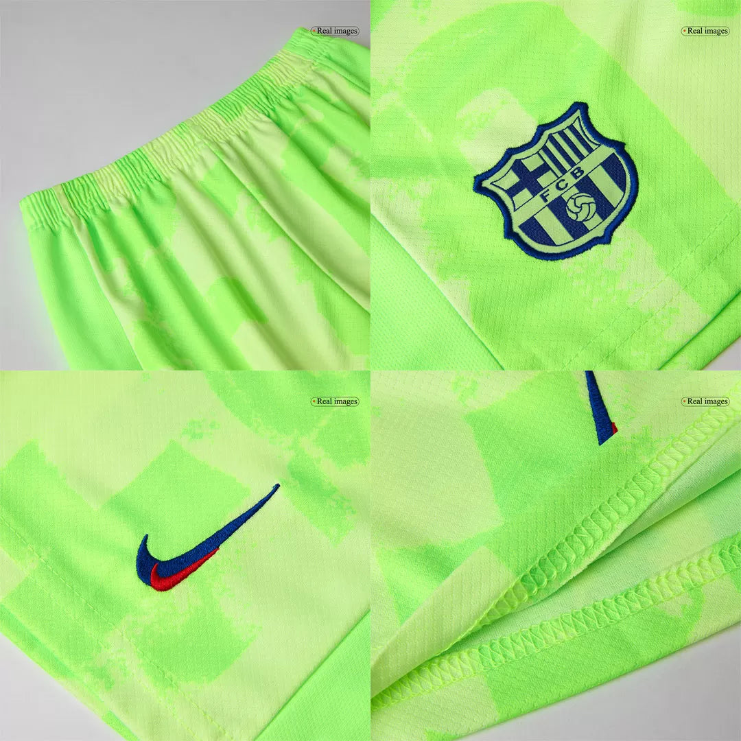 Kids Barcelona Custom Third Away Soccer Kits 2024/25 UCL