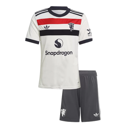 Kids Manchester United Third Away Soccer Kits 2024/25